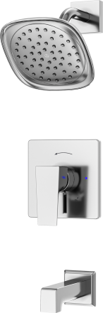 Verity Tub and Shower Trim with VersaFlex Integral Diverter