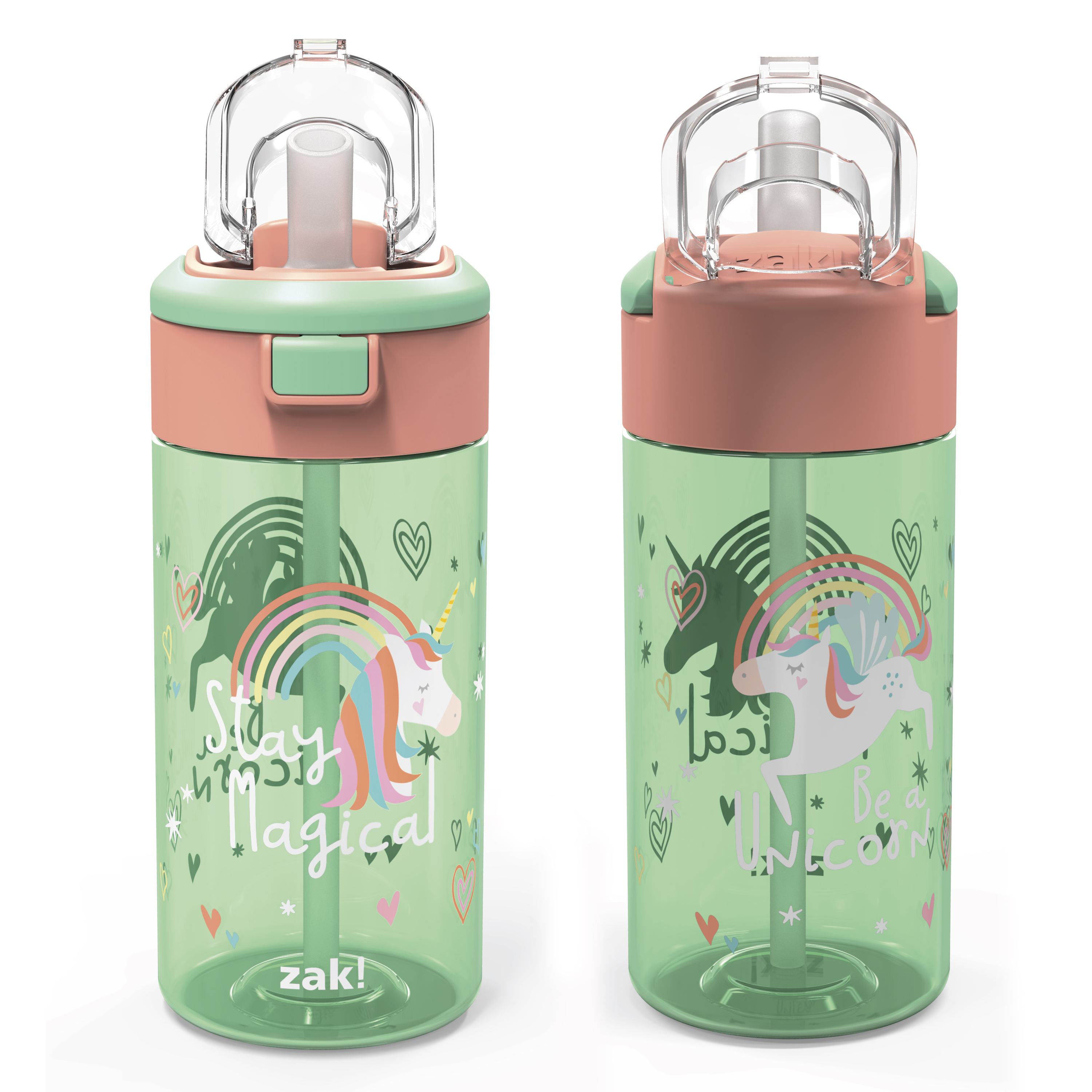 Genesis 18 ounce Water Bottles, Unicorn, 2-piece set slideshow image 3 Genesis 18 ounce Water Bottles, Unicorn, 2-piece set slideshow image 3