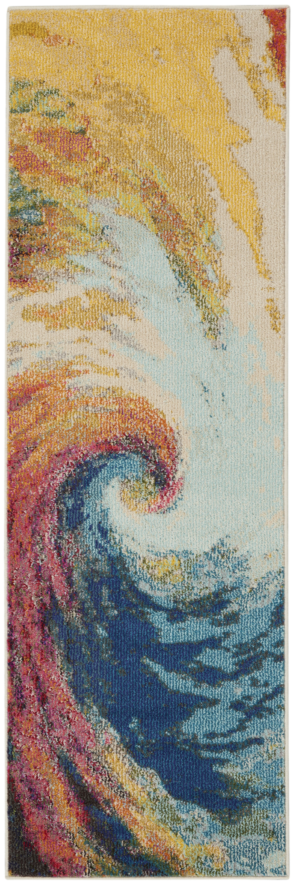 Nourison Celestial 2' x 6' Wave Modern Indoor Rug