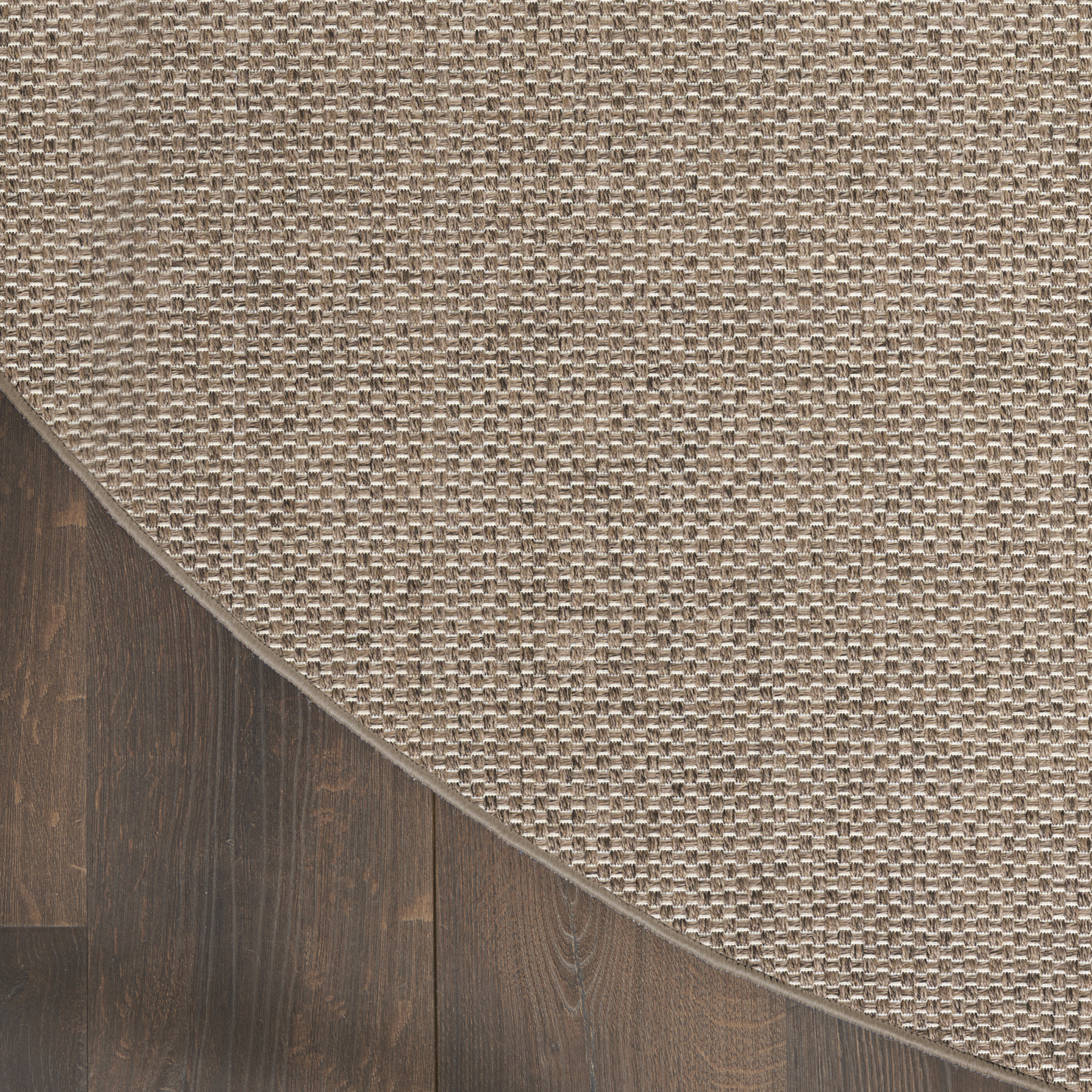 Nourison Tulum 8' x Round Brown Outdoor Rug