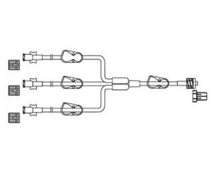 Codan US Corp EXTENSION SET, TRIFURCATED MINIBORE FML LL (50/CS)