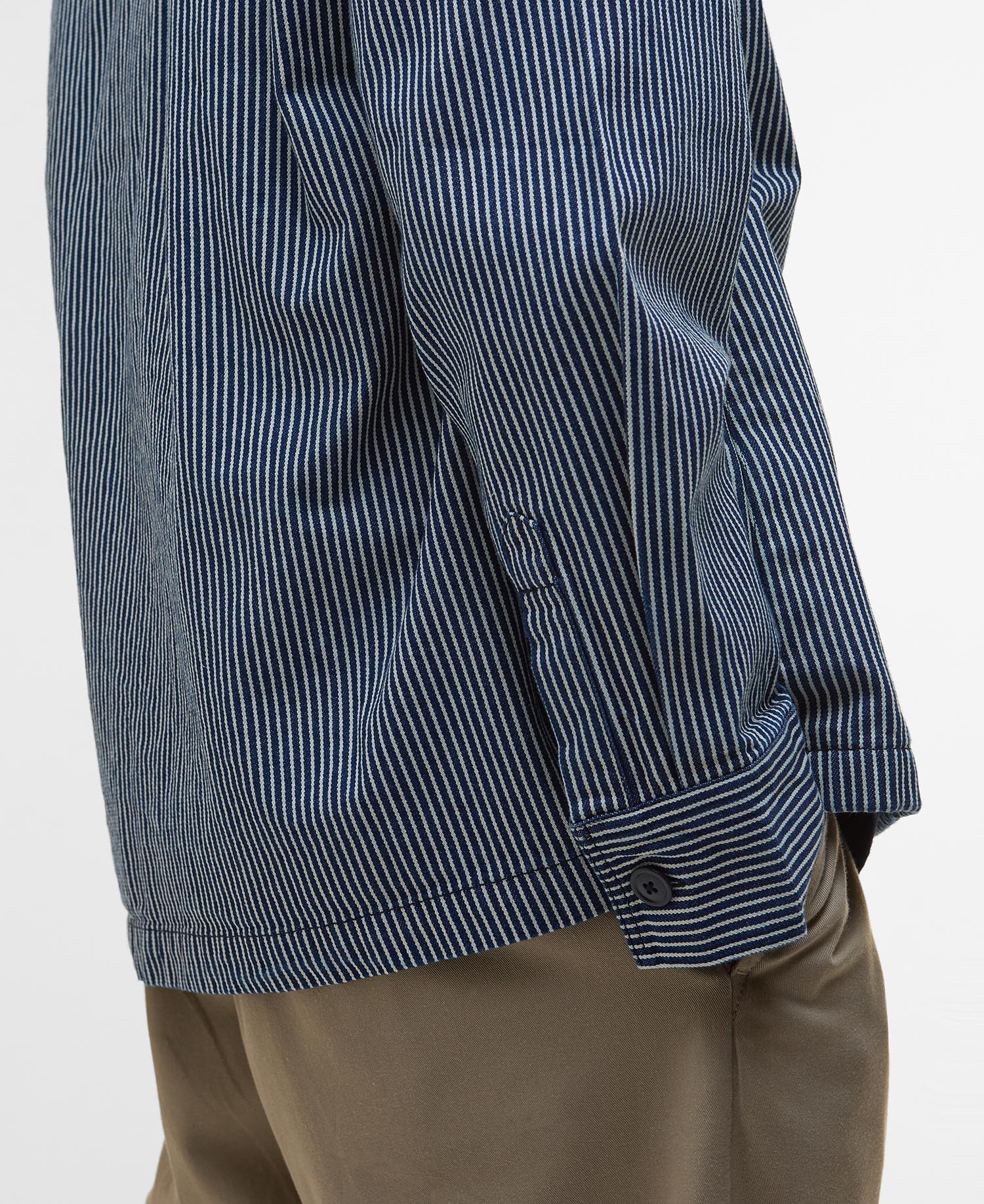 Overshirt in rigatino image number 6