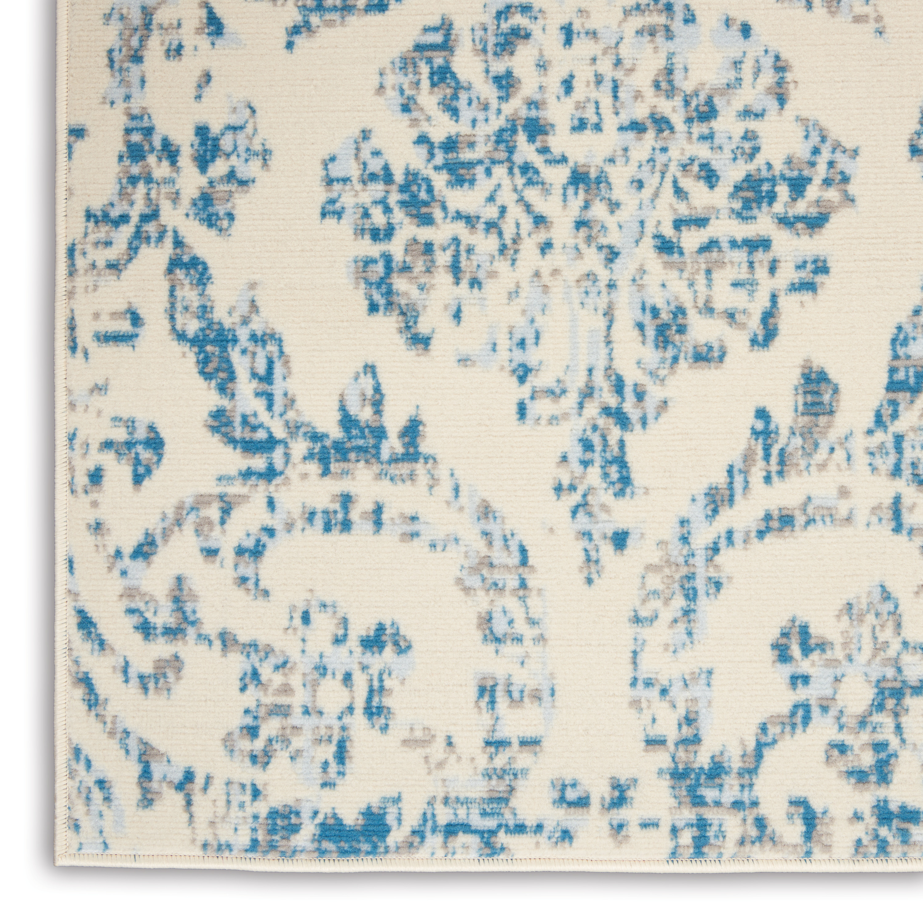Nourison Jubilant 4' x 6' Ivory Blue Vintage Indoor Rug
