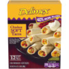 Delimex Chicken Soft Flour Tacos, 12 ct Box