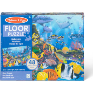 Underwater Floor Puzzle, 48 Pieces, 2 ft x 3 ft Ocean Puzzle for Kids