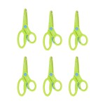 Westcott&reg; Preschool Training Scissors, 5", Assorted Colors, Pack of 6 ACM15663-6