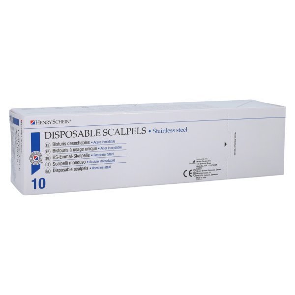 Henry Schein #15S Disposable Scalpels SS Sterile