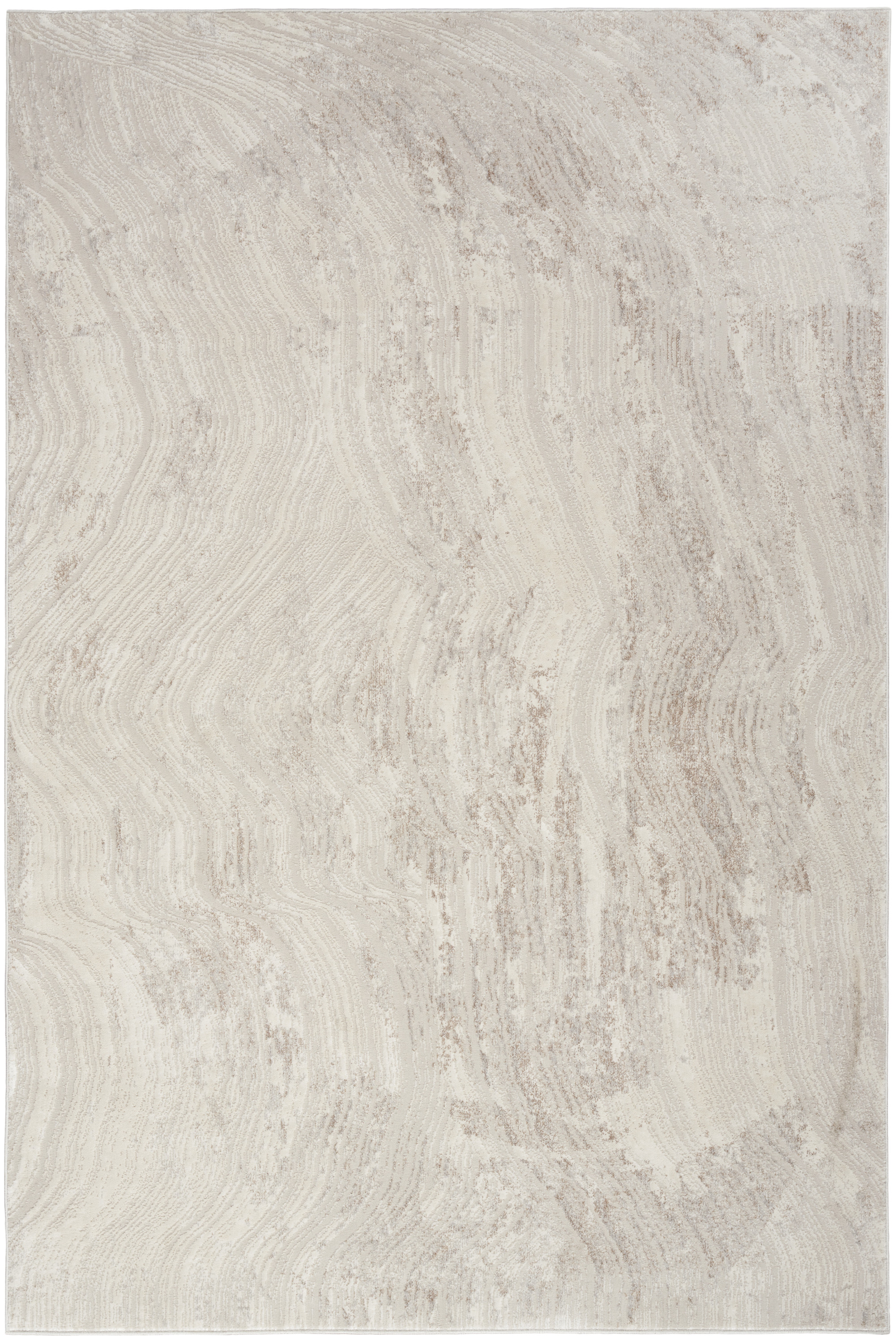 Calvin Klein CK024 Irradiant 3'11" x 5'11" Silver Grey Modern Indoor Rug