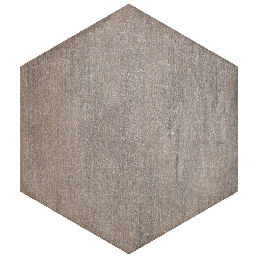 Retro Mini Hex Terra 7 in. x 8 in. Porcelain Floor and Wall Tile