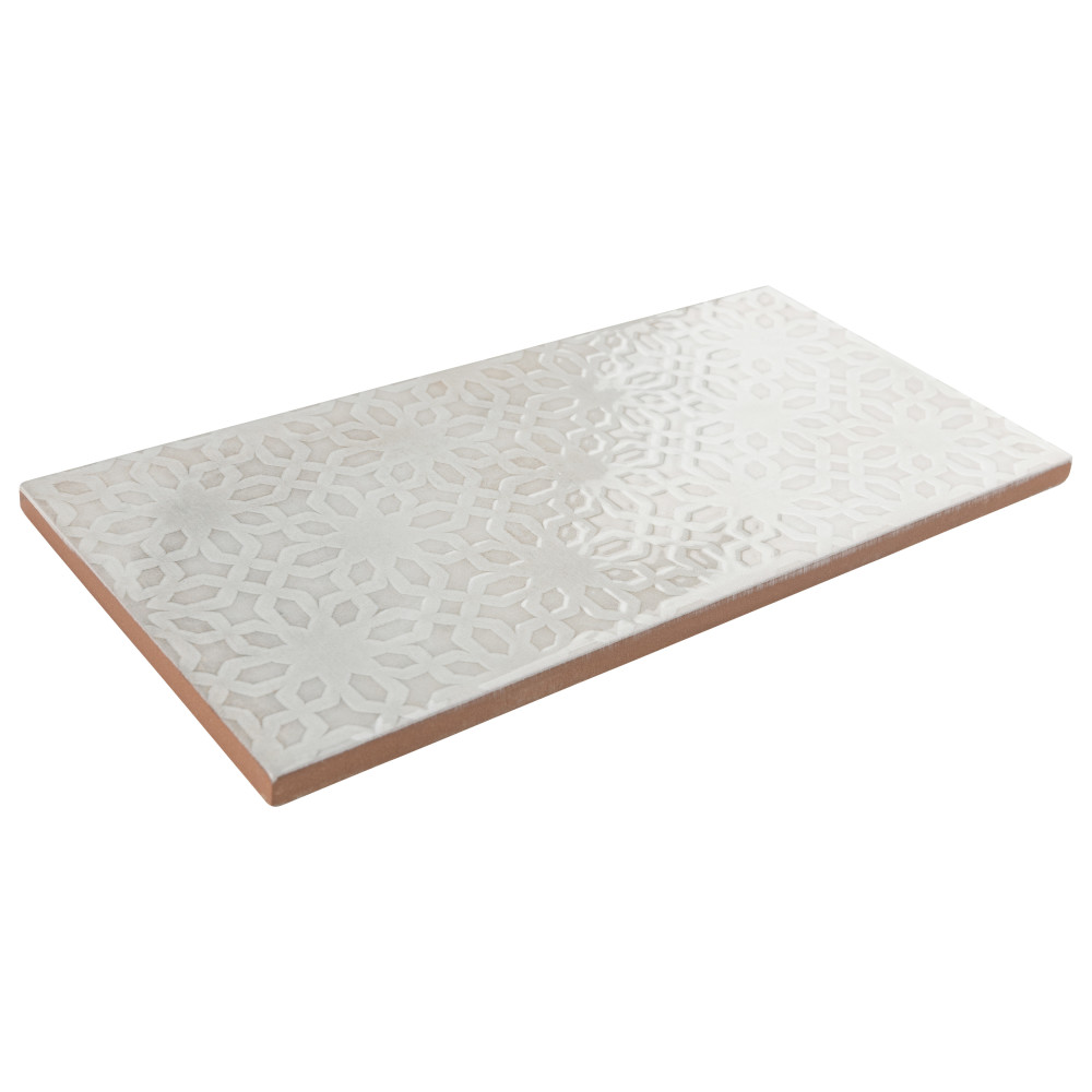 Camden Decor Antique Bianco 4 in. x 8 in. Ceramic Wall Tile