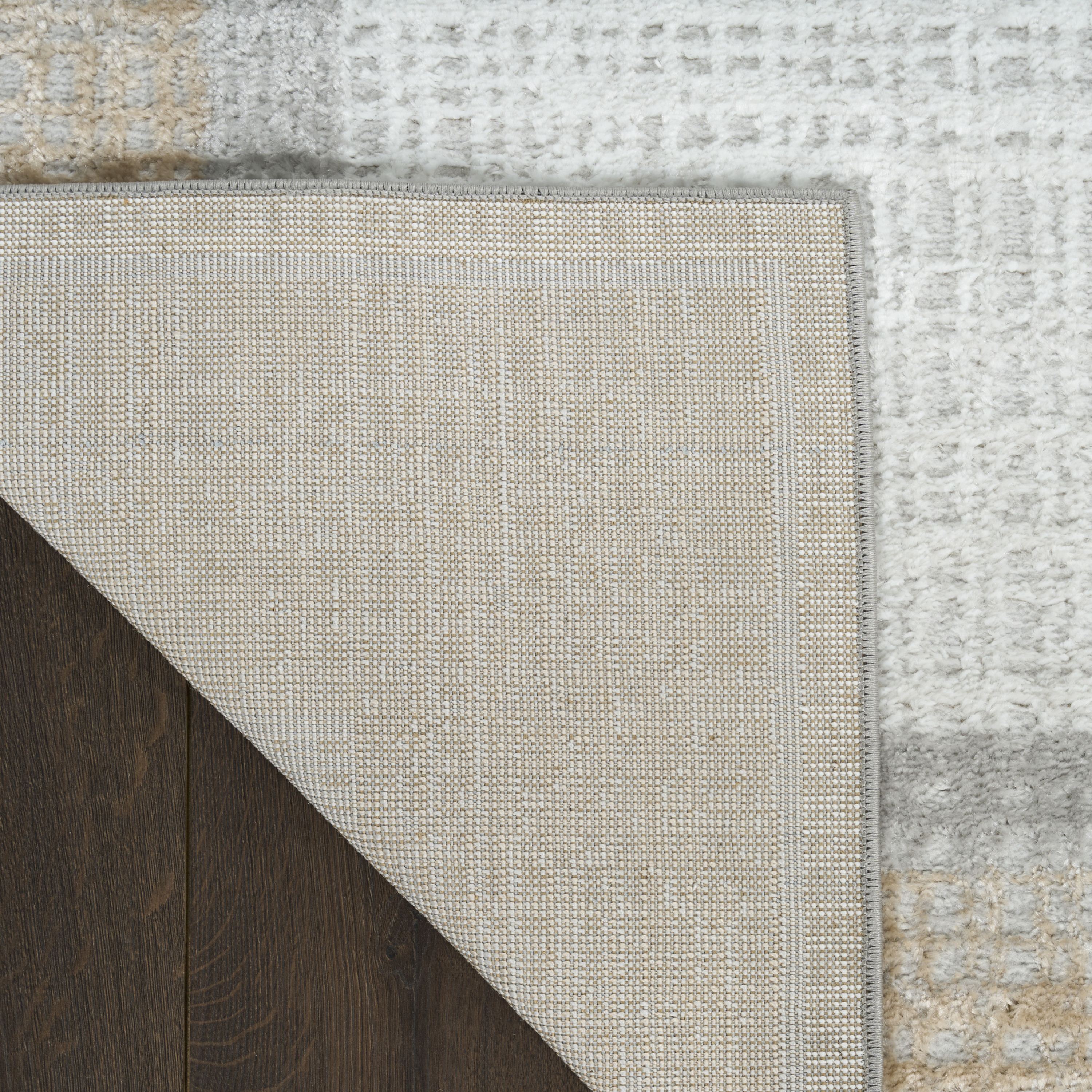 Nourison Dekor 2' x 4' Grey Modern Indoor Rug