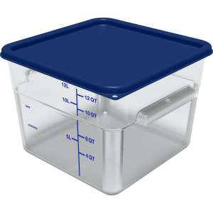 Carlisle, Squares Food Storage Container Lid 12 - 22 qt, Royal Blue, 6/Case