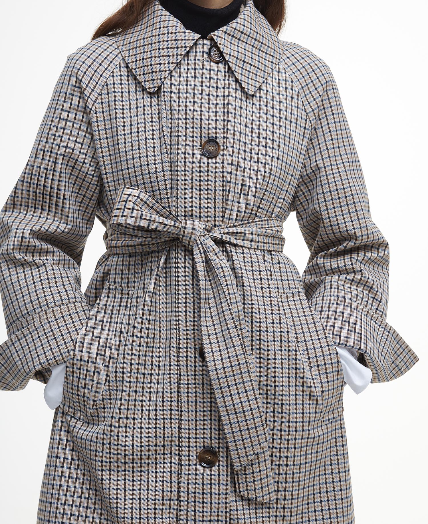 Beatrix Check Showerproof Trench Coat image number 5