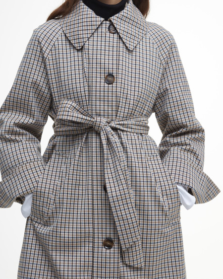 Beatrix Check Showerproof Trench Coat