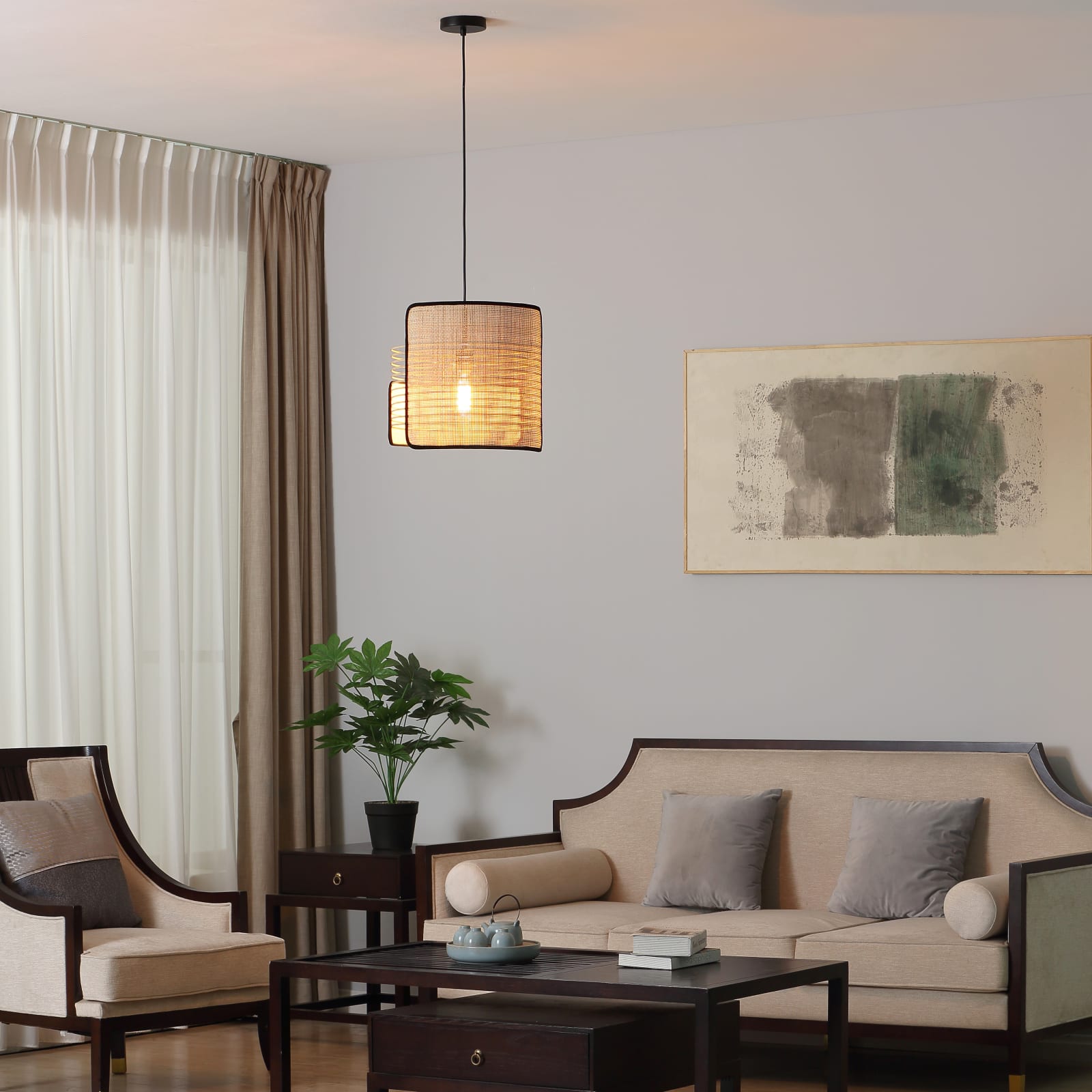 Mazal 1 Light Pendant — installation 1
