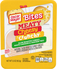 Natural Slow Roasted Turkey Breast, White Cheddar Cheese & Whole Wheat Crackers image