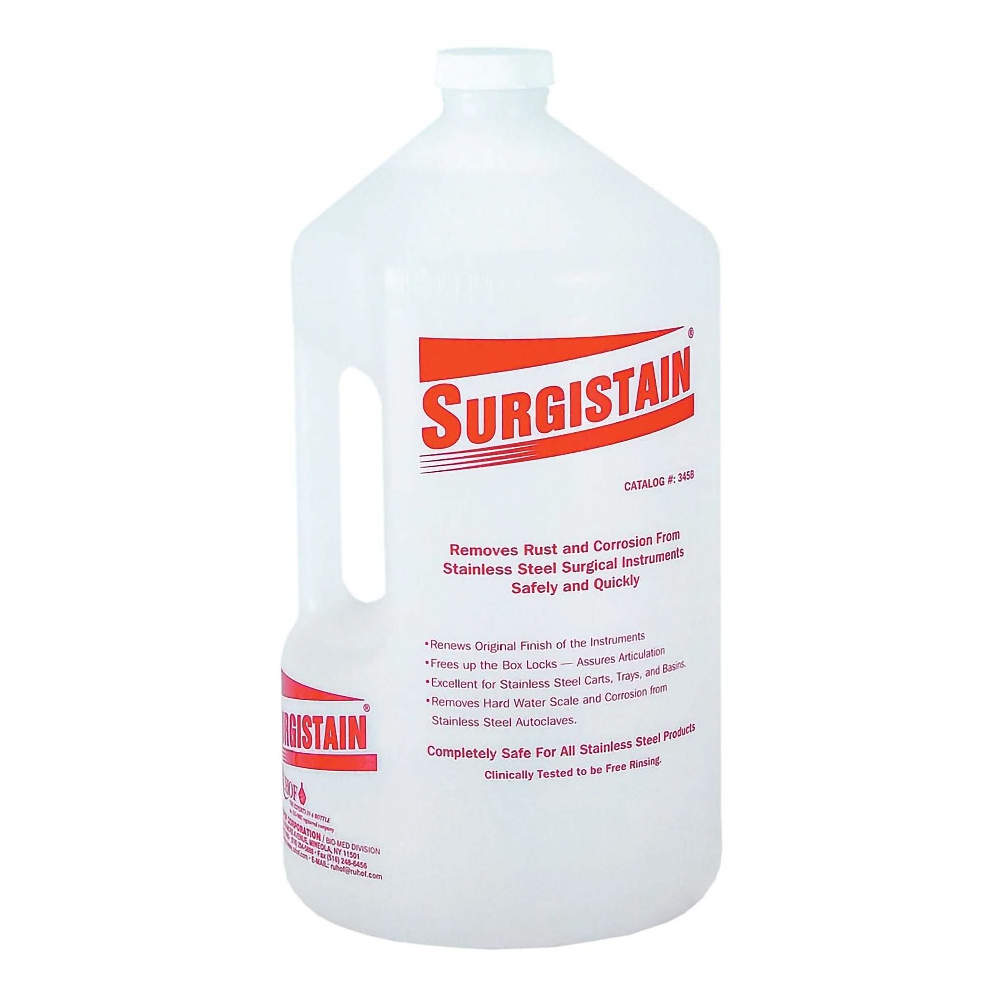 Surgistain® Stain Remover for Instruments and Medical Equipment, 1-gallon Jug