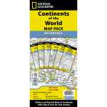 National Geographic Continents of the World Flags and Facts, folded, Map Pack Bundle, Folded: 4.25" x 9.25" ; Flat: 25.25" x 18.5" NGMRE01021236B