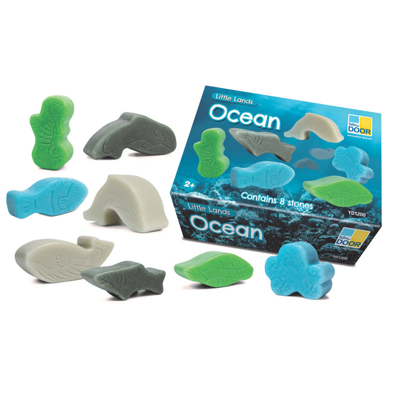 Little Lands – Ocean, Set of 8 Stone Figures
