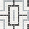 Soho Dawn Blend 11×11 Chain Pattern Mosaic Matte