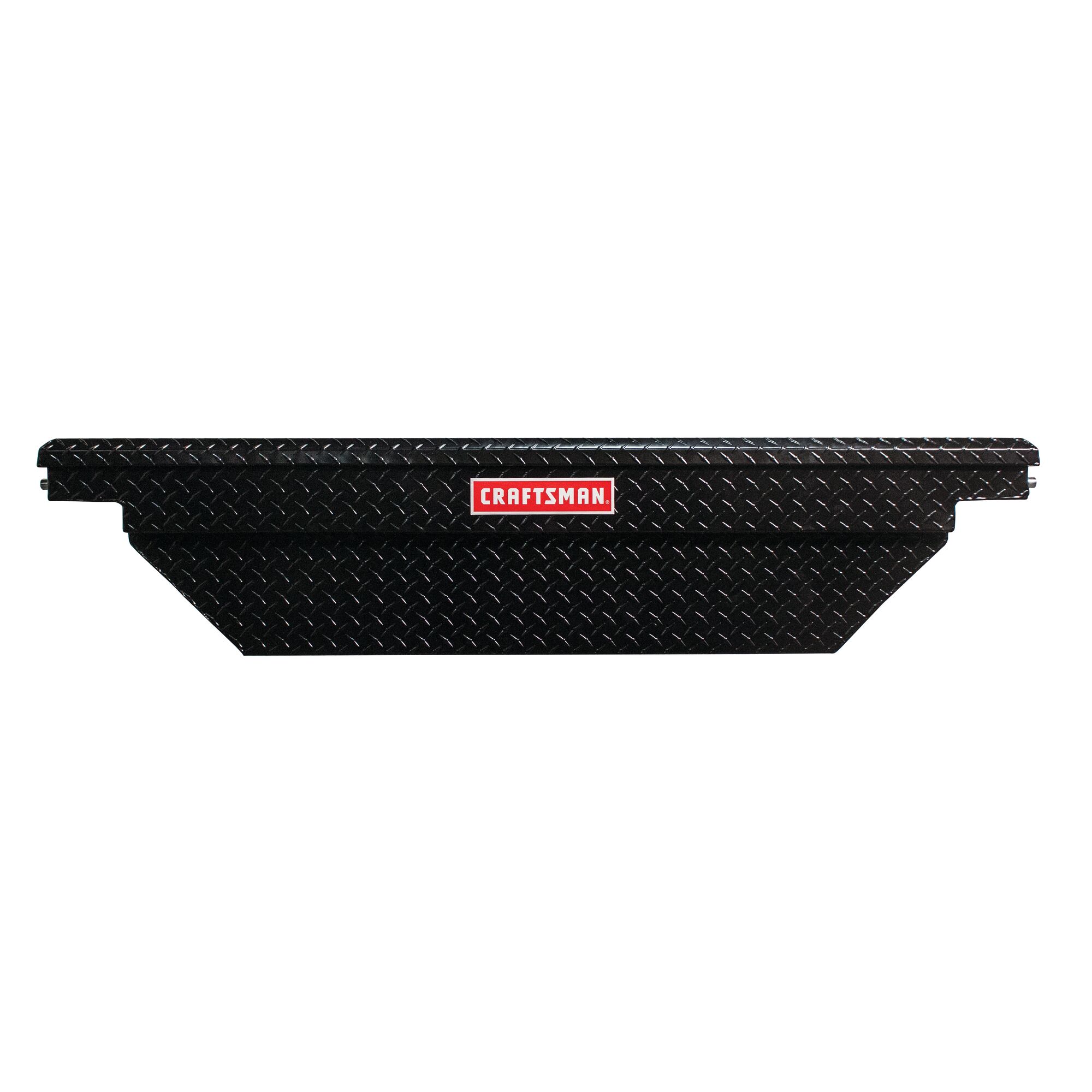 61.5 inch by 20 inch by 13 inch Matte black aluminum crossover truck tool box.