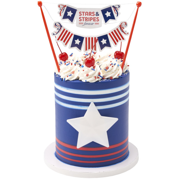 Stars and Stripes Forever Banner Layon