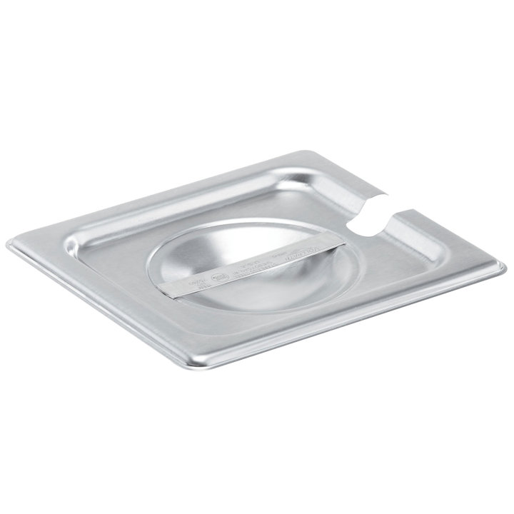 Sixth-size Super Pan V® slotted stainless steel cover