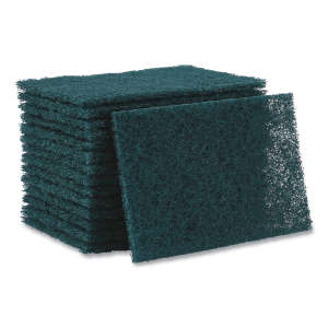 Boardwalk, Heavy Duty Scour Pad, Rectangle, 9"x6", Green
