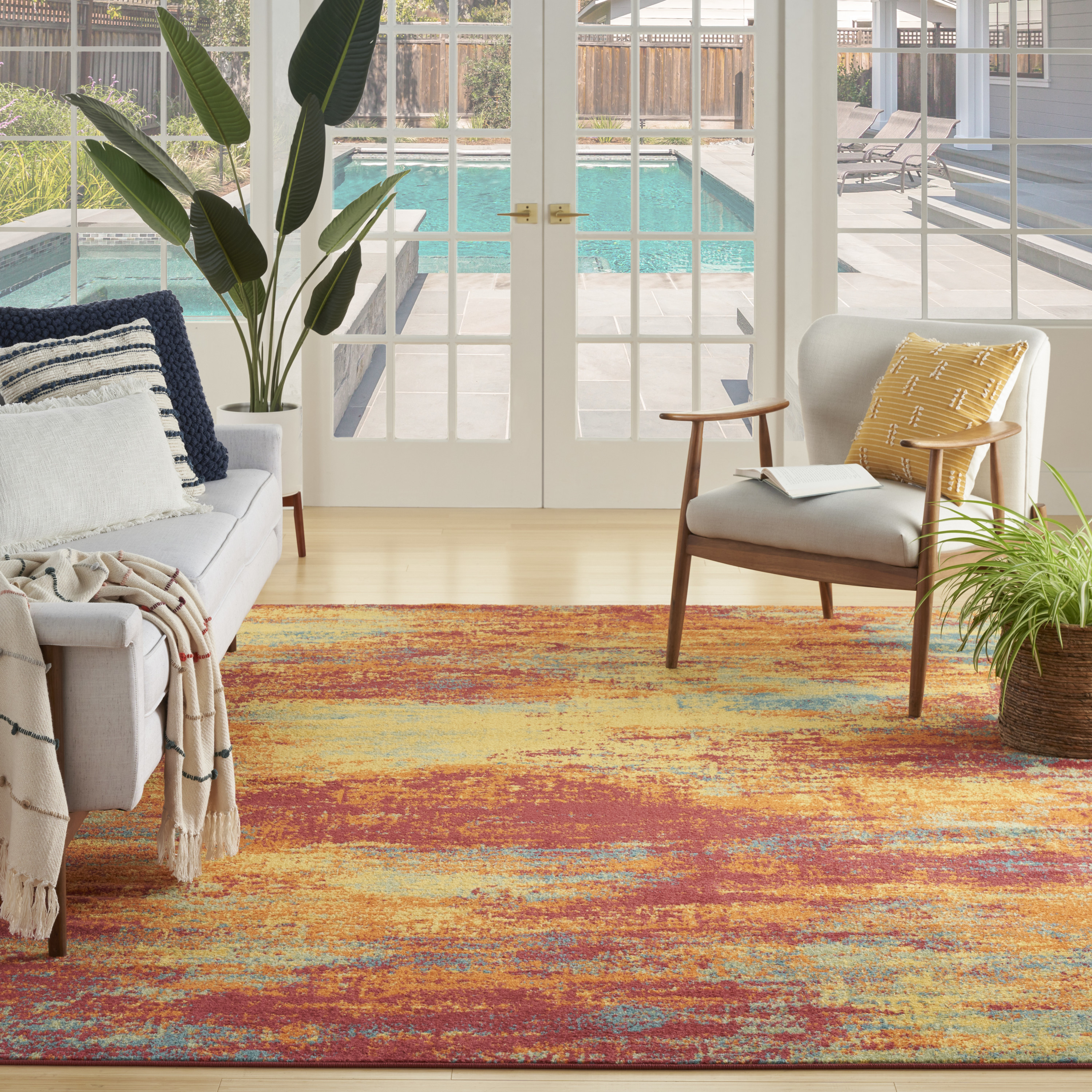 Nourison Nourison Essentials 8' x 10' Flame Modern Rug