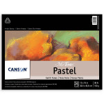 Canson Artist Series Mi-Teintes Pastel Pad Earth Tones Foldover Binding 24 Sheet 12x16  inch 1 Count