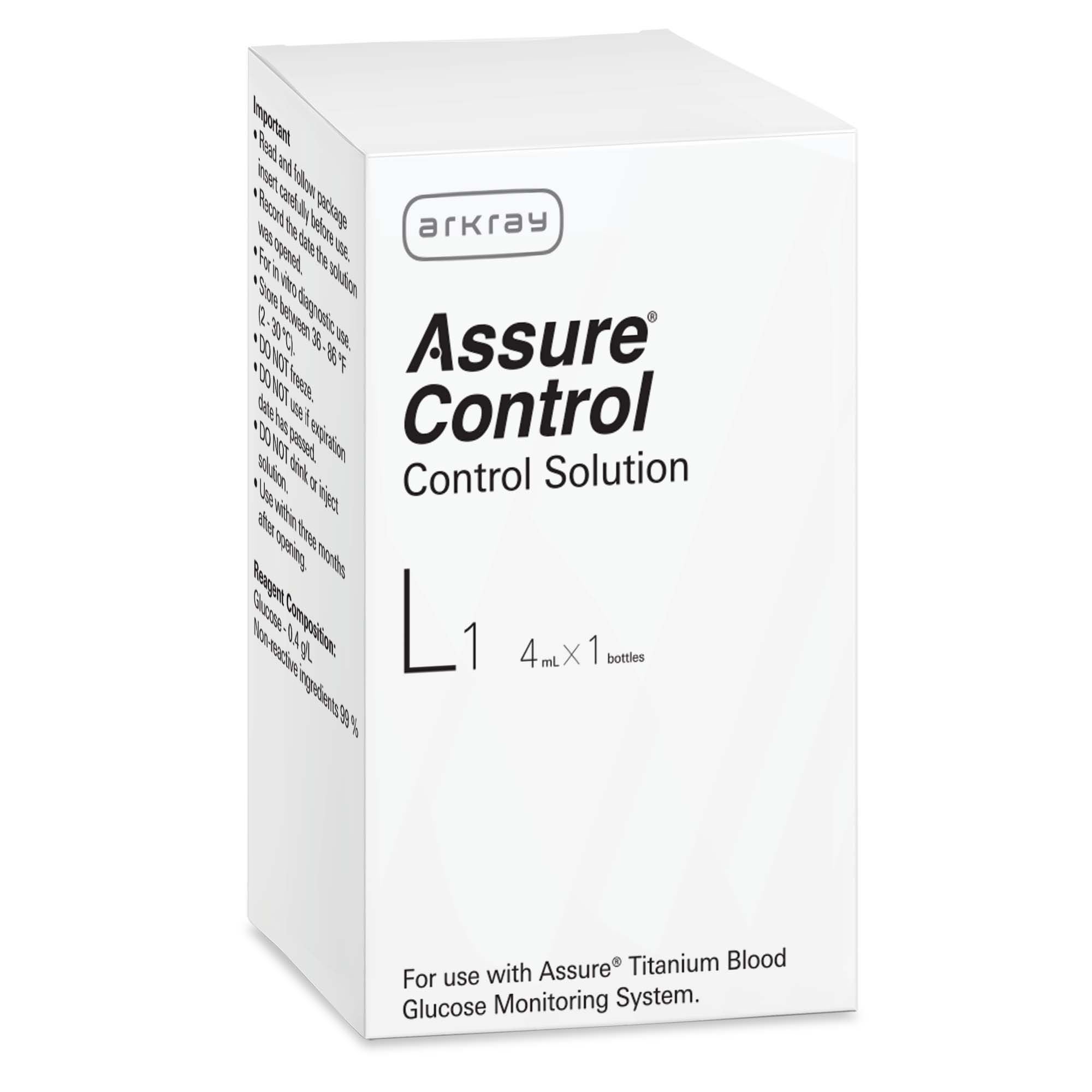 Assure® Dose Control Solution, Blood Glucose test