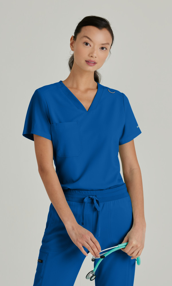 Buy Greys Anatomy GVST028 Spandex Stretch Bree Tuck-in Scrub Top ...