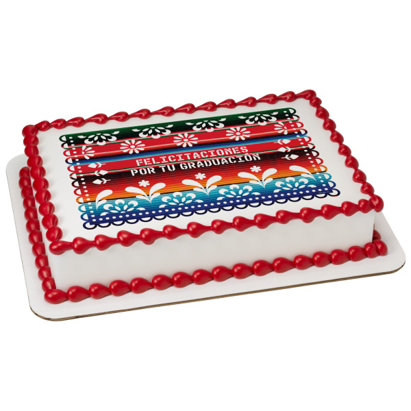 Felicitaciones por tu Graduación Sarape PhotoCake® Edible Image®
