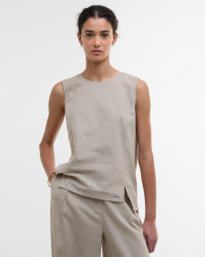 Lucy Sleeveless Blouse Light Sand