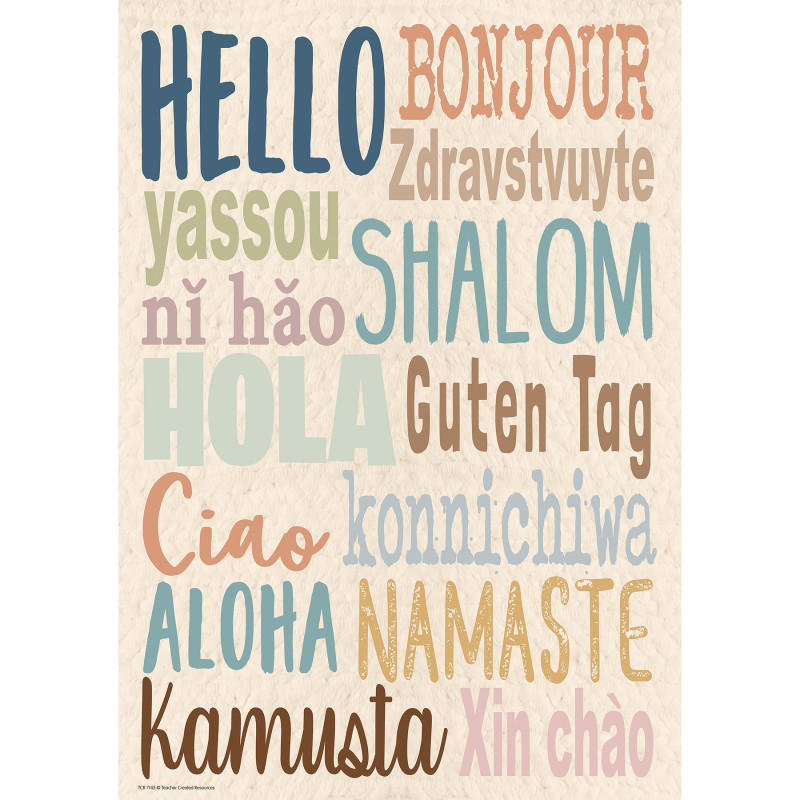 Everyone is Welcome Hello Positive Poster