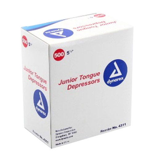 Tongue Depressor Jr Non-Sterile 5 1/2" - 500/Box