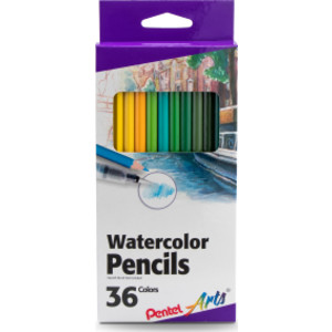 Watercolor Pencil Set, Assorted Colors, 36-Pack