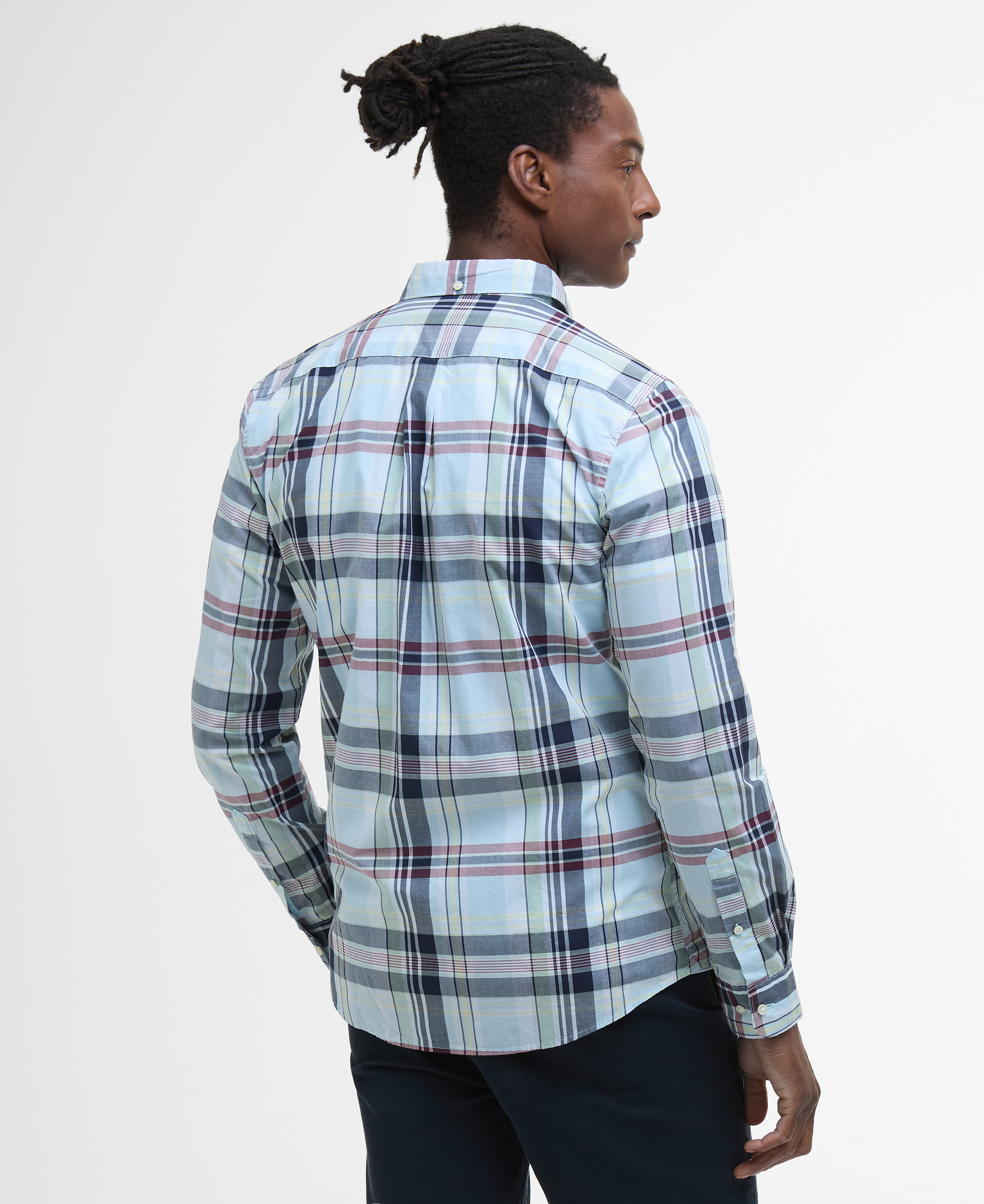 Camicia a quadri Gabe a maniche lunghe leggermente aderente image number 2