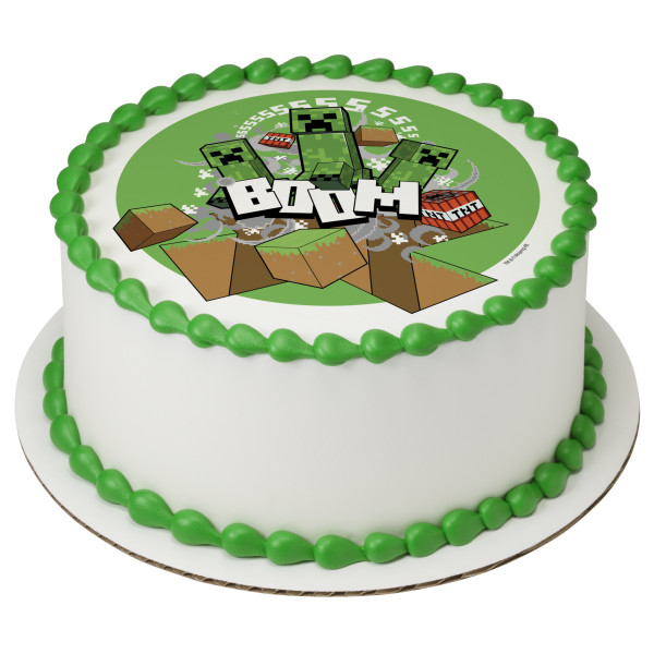 MINECRAFT Boom PhotoCake® Edible Image®