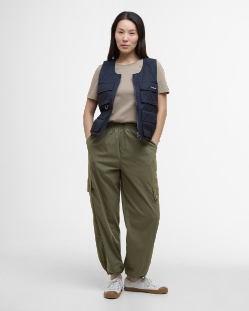 Farne Cargo Trousers Dusky Green