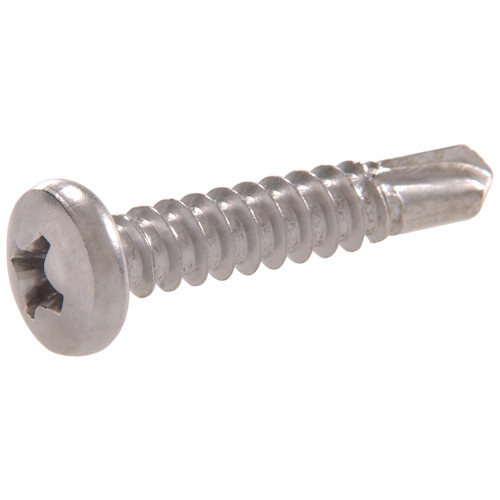410 Stainless Steel Pan Head Phillips Self Drilling Screws #8-18 x 1/2