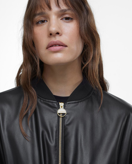 Riley Faux-Leather Casual Jacket