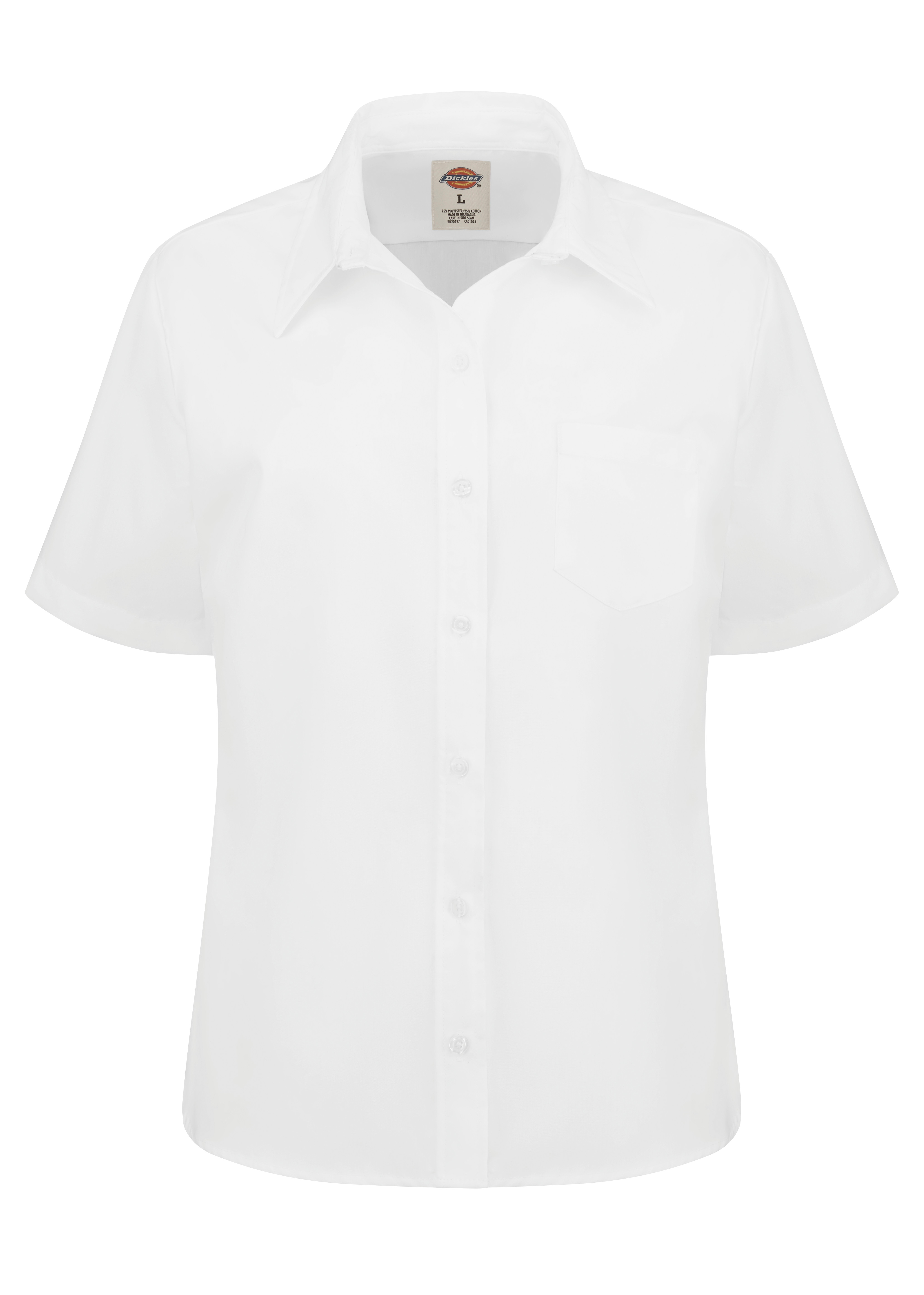Women‘s Short-Sleeve Stretch Poplin Shirt-Dickies®