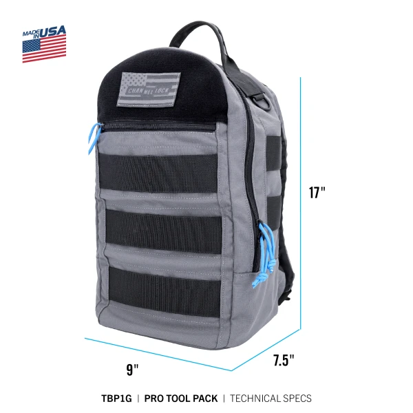 TBP1G PRO Single-Compartment Tool Backpack w/ Modular AIMS™ System