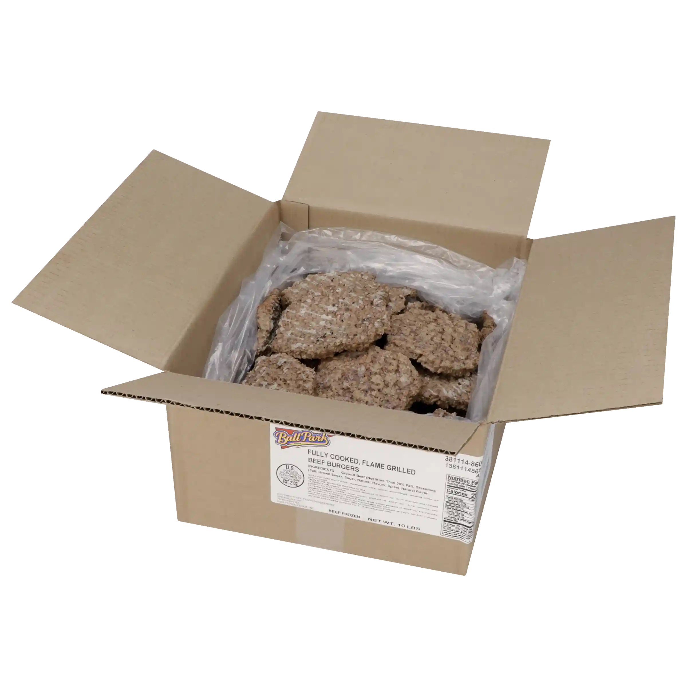 Ball Park® Flame Grilled Beef Burger, 4 oz.._image_4