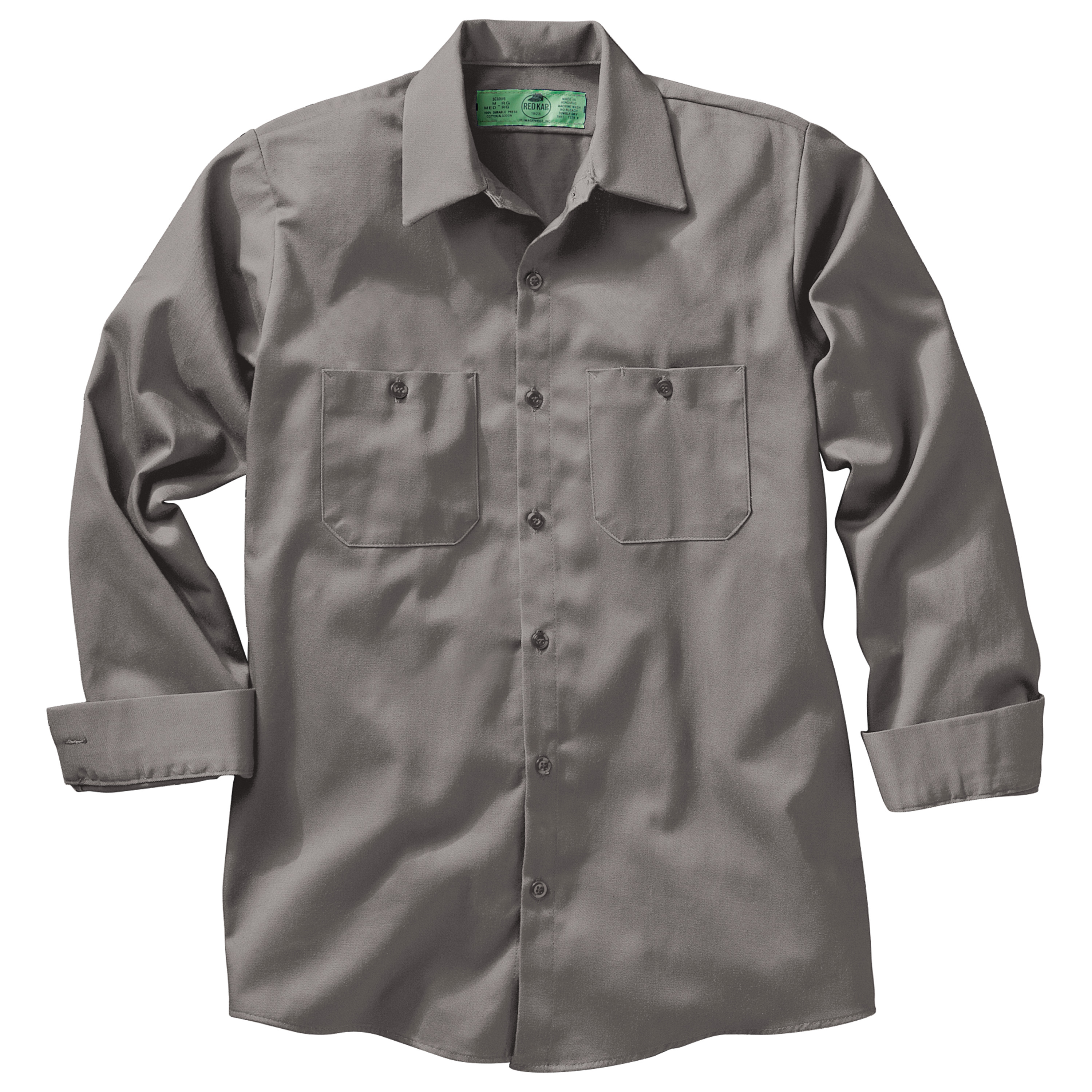 Red Kap Men's Long Sleeve Wrinkle-Resistant Cotton Work Shirt - Picture 13 of 37