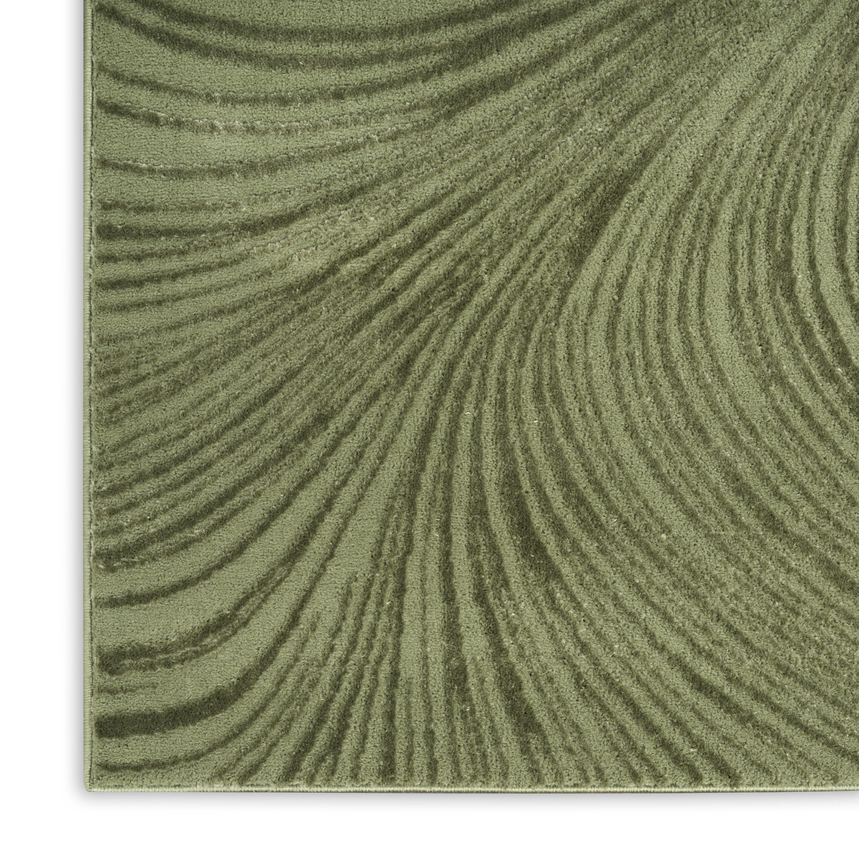 DKNY Central Park West 5'3" x 7'3" Green Modern Indoor Rug