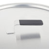 17 ⅛-inch Wear-Ever® domed aluminum cover with satin finish and dipped handle