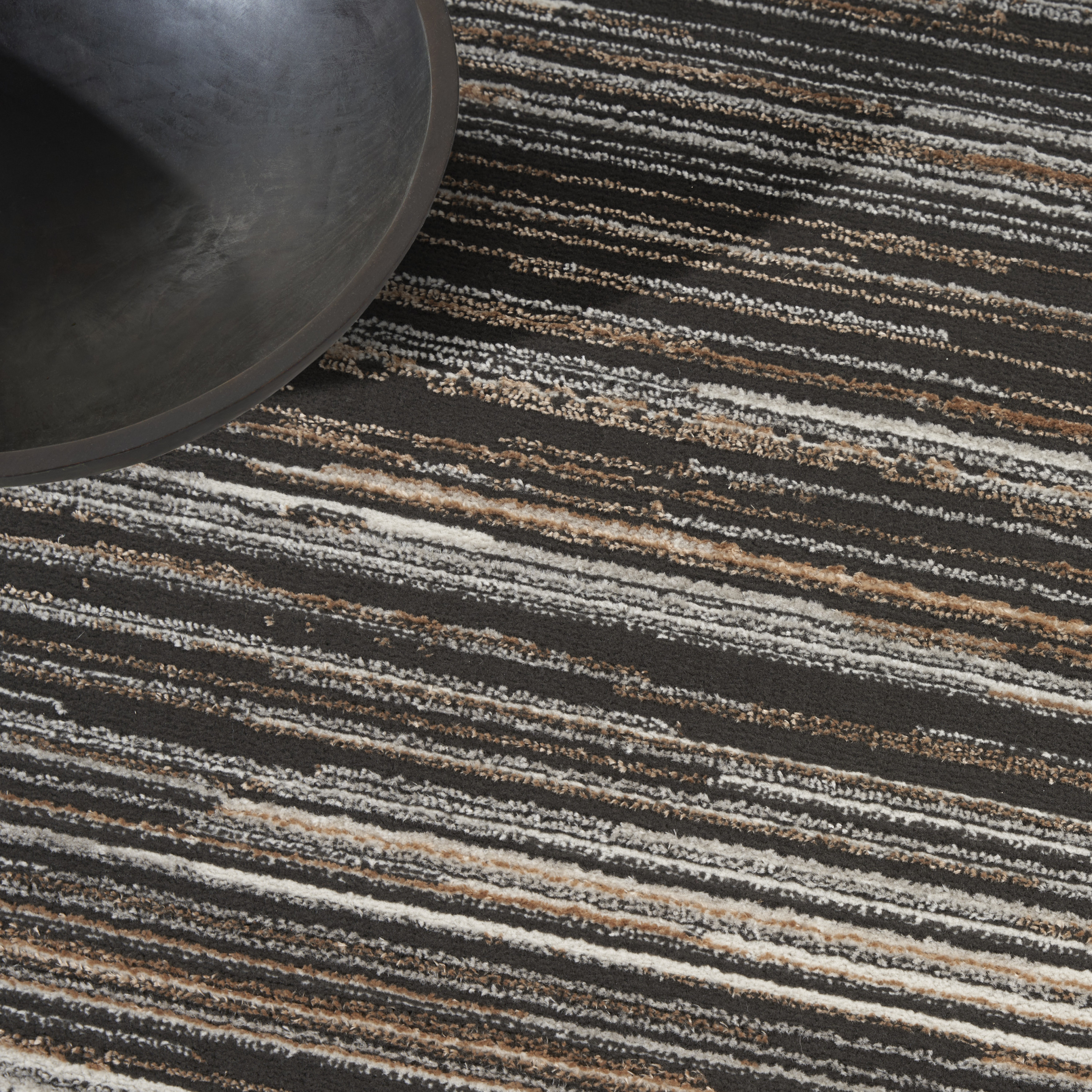 Calvin Klein CK029 Captivating 5'3" x 7'3" Mocha Modern Indoor Rug