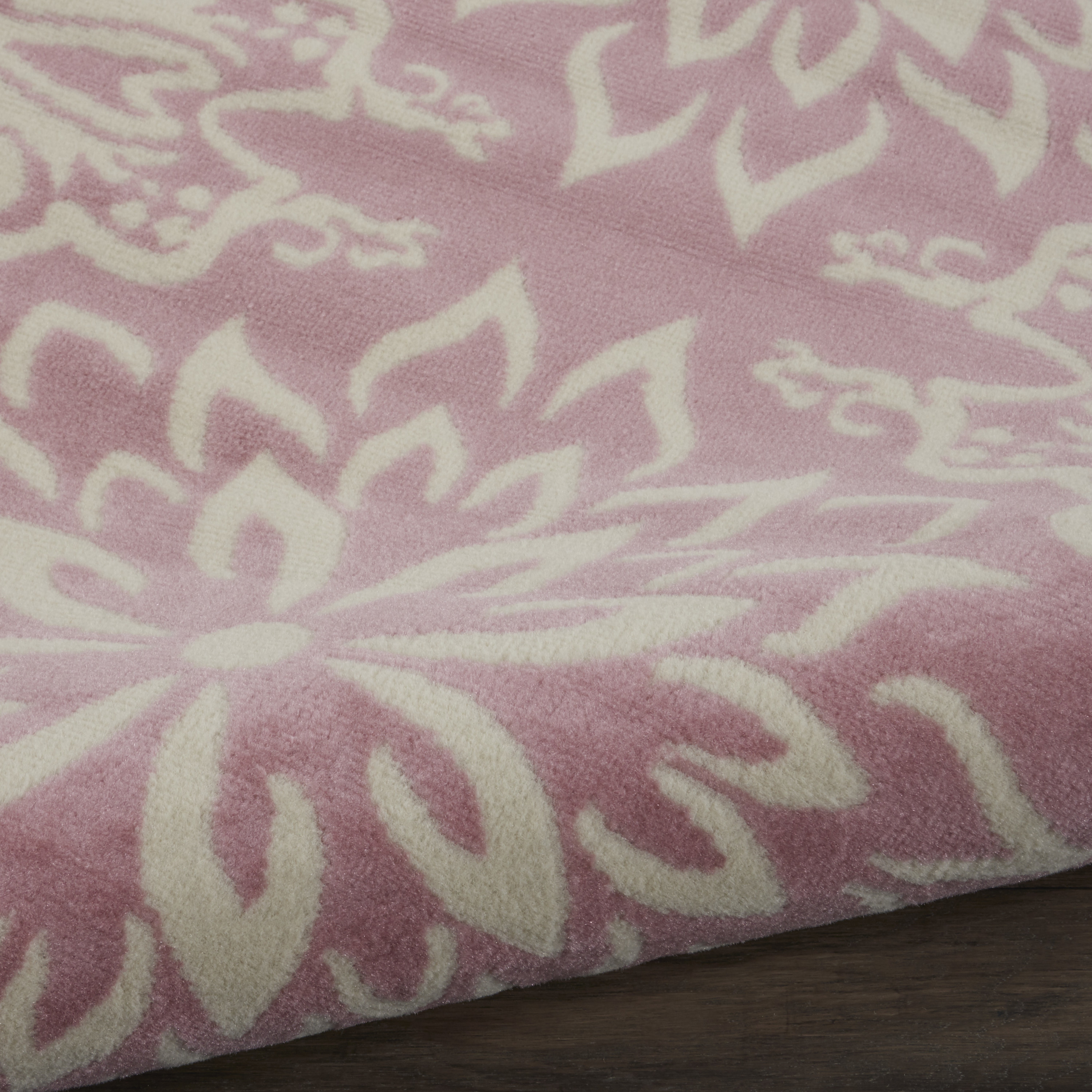 Nourison Jubilant 8'6" x 12' Ivory Pink Farmhouse Indoor Rug